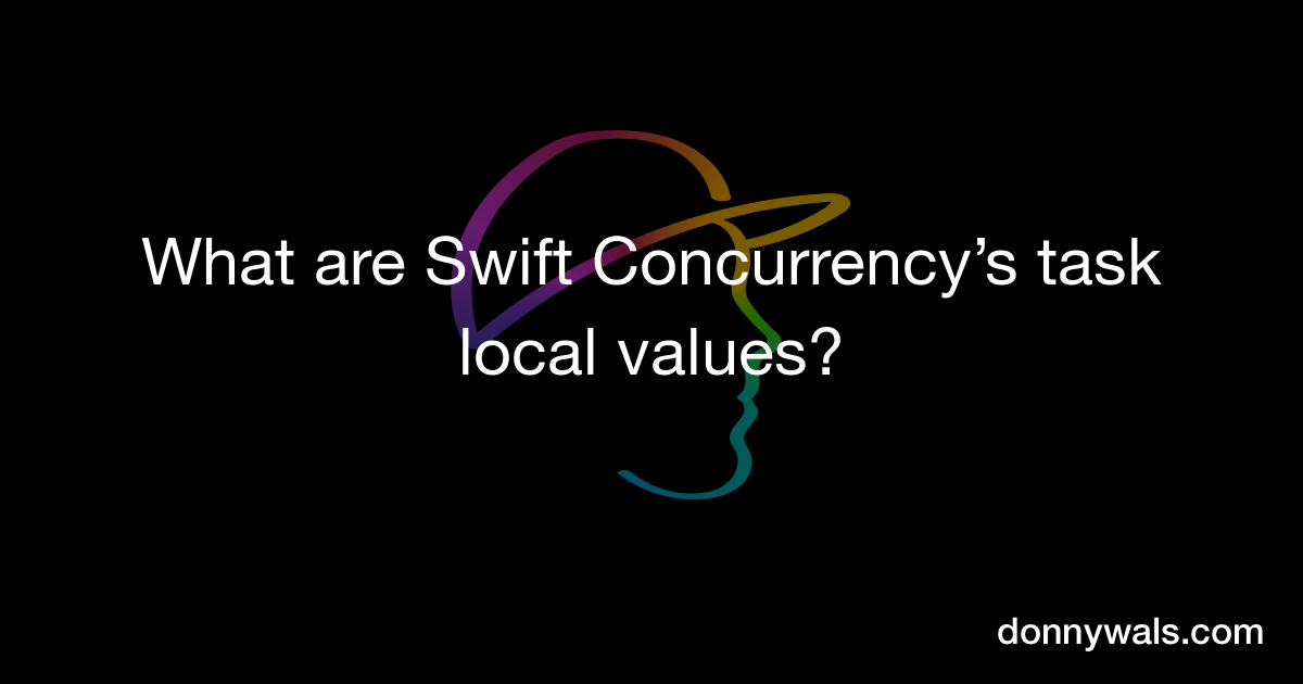 What Are Swift Concurrency’s Task Local Values? – Donny Wals